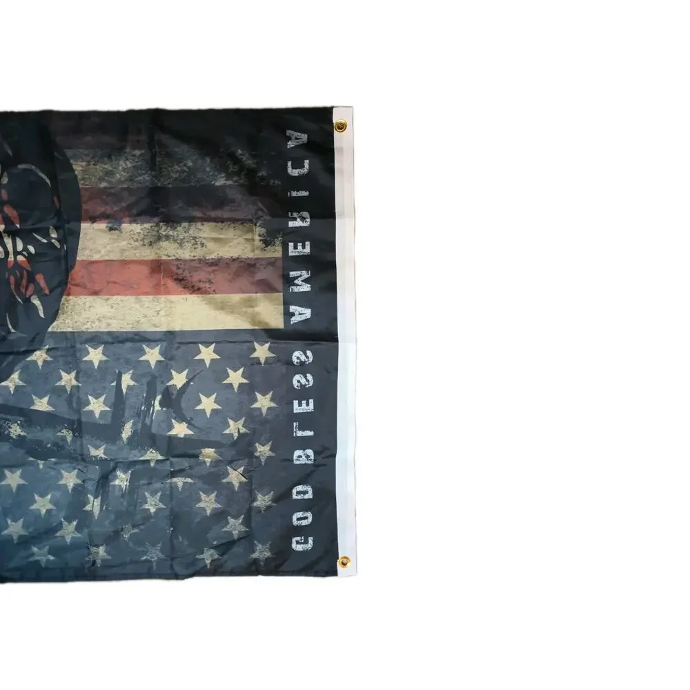 God Bless America 3 x 5 ft Flag USA Jesus Christ and Cross Patriotic Large New